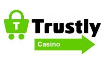 Trustlys logo över en grön pil med texten "Casino."